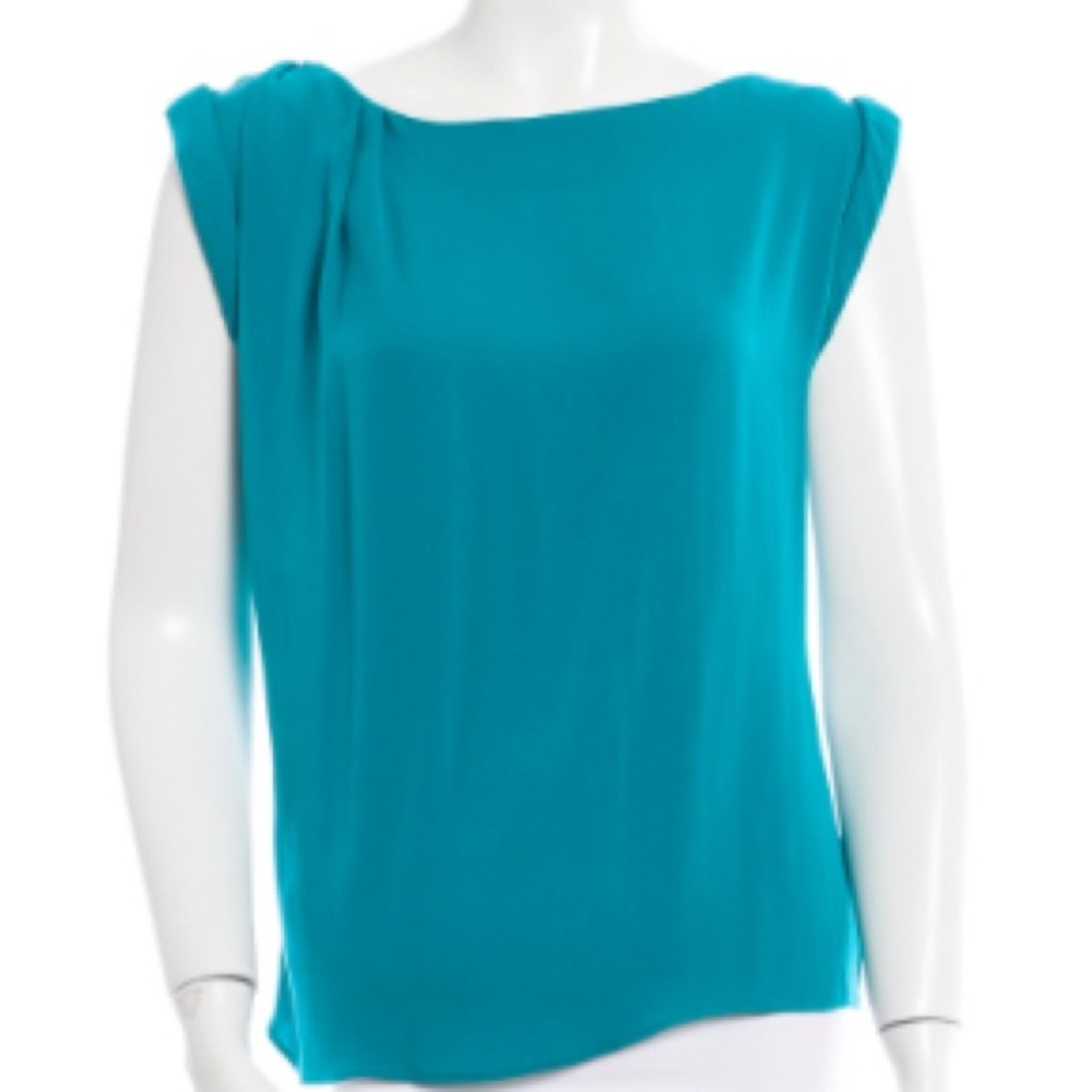 Alice + Olivia Teal Top